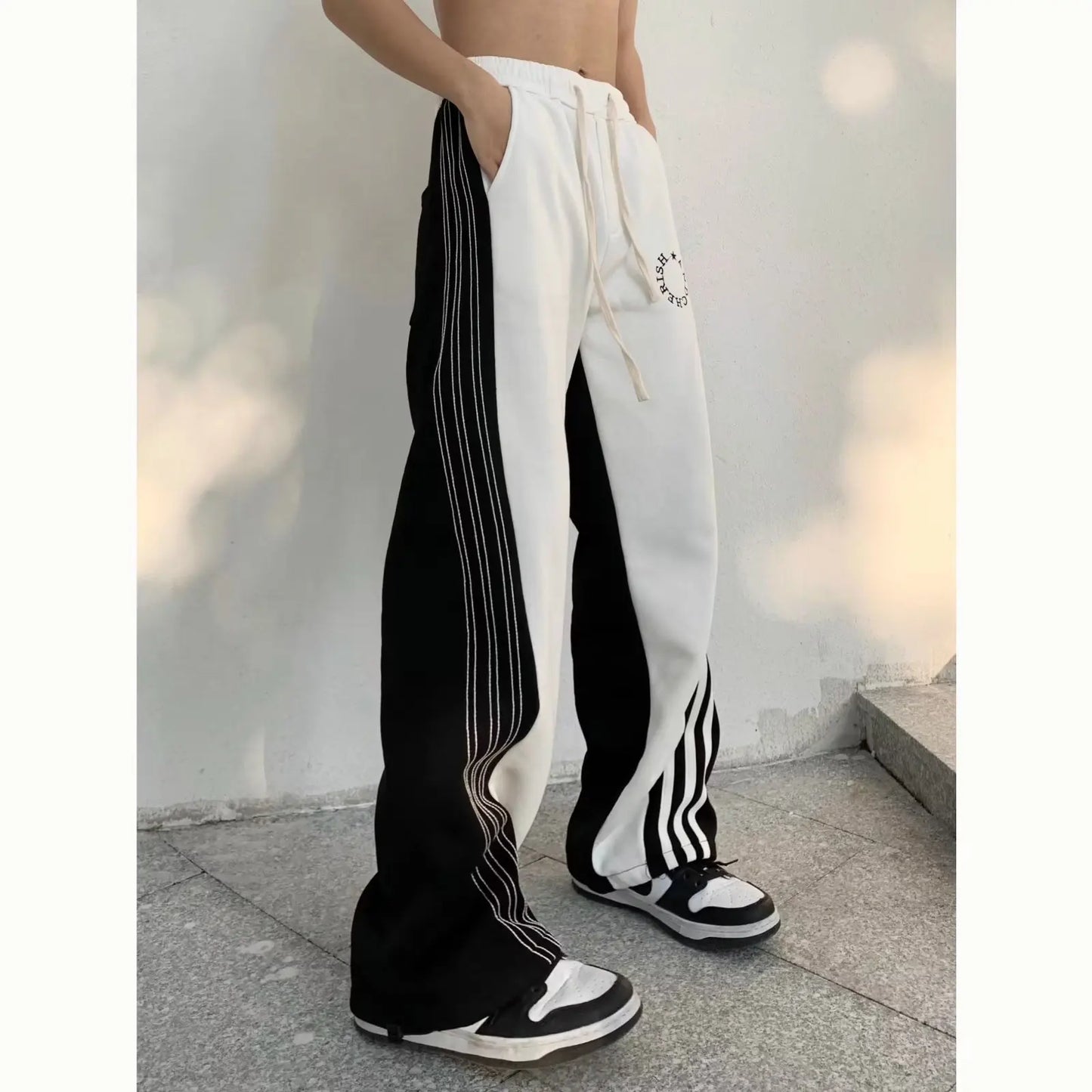 C&C MONOCHROME STRIPE CLORFLIP PANTOLON