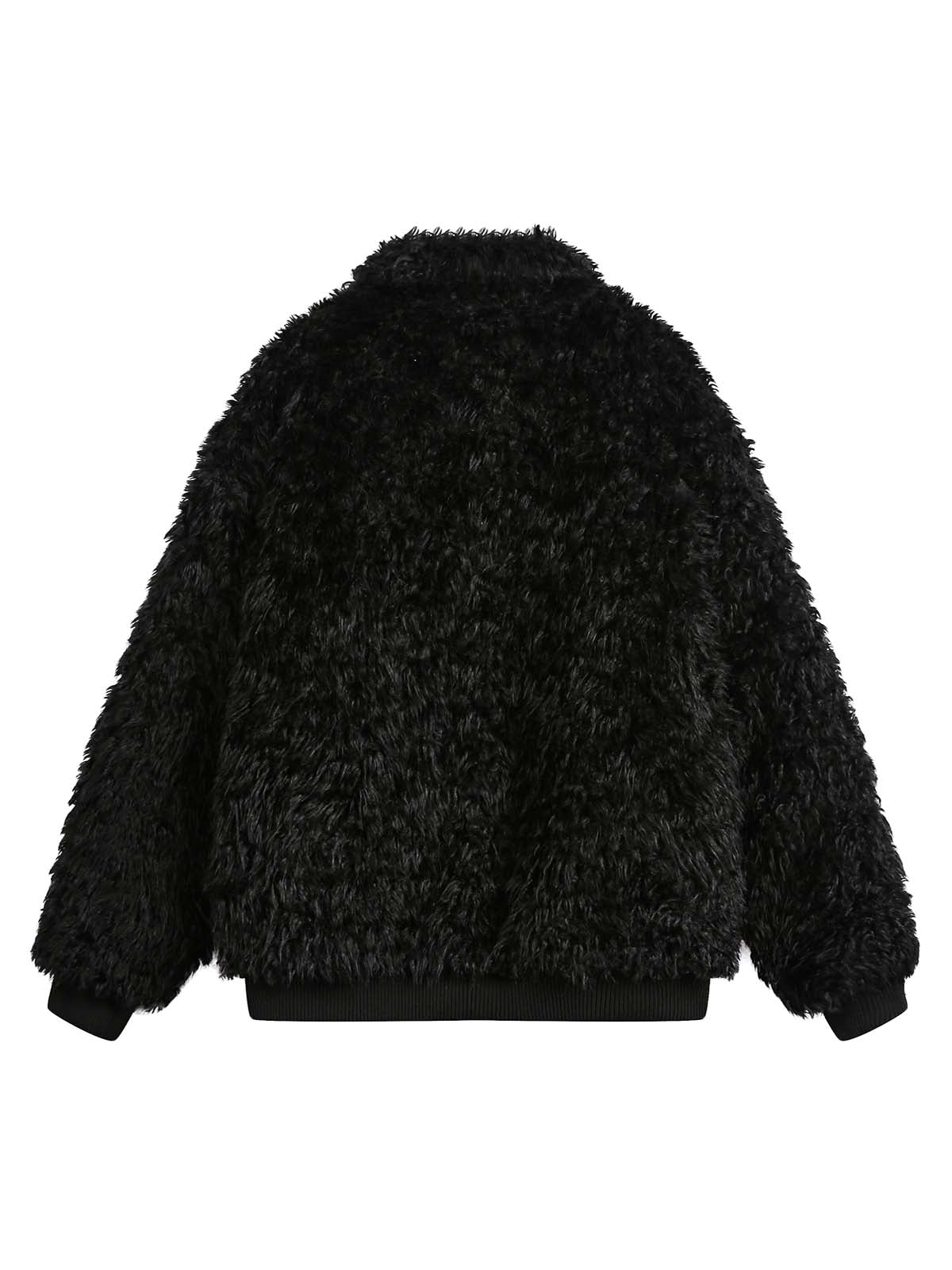 C&C METAL DÜĞMELİ KÜRK, DERİ TABANLI CEKET