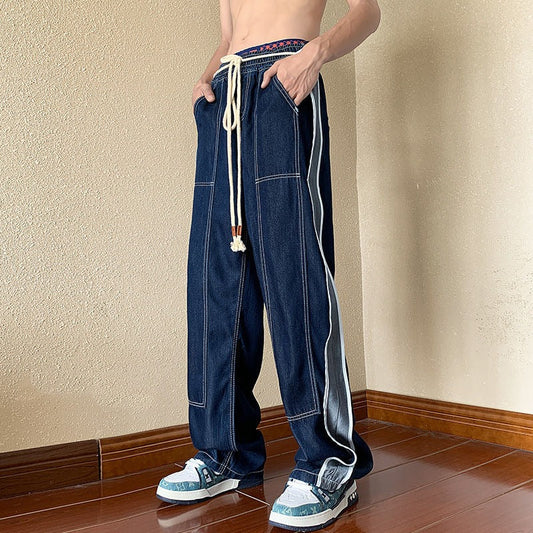 C&C STRIPED DENIM JOGGER PANTOLON