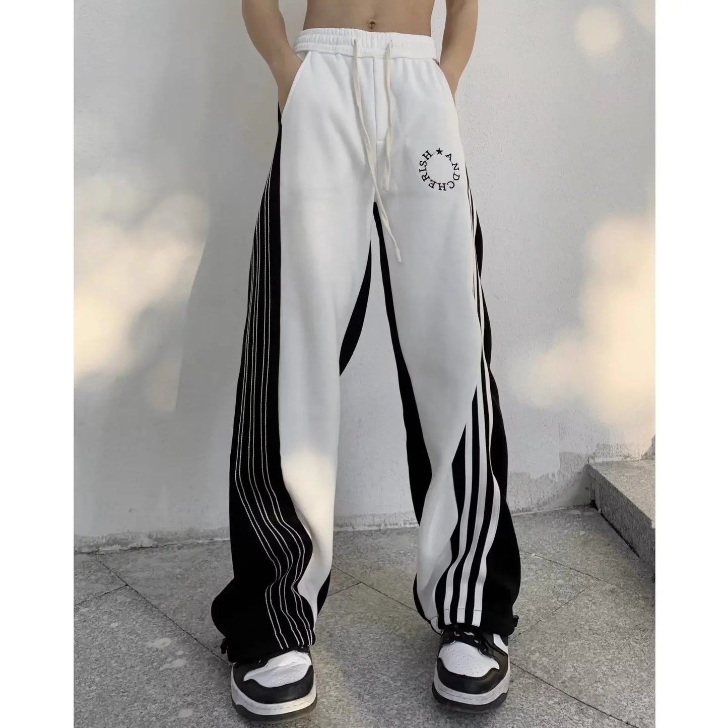 C&C MONOCHROME STRIPE CLORFLIP PANTOLON