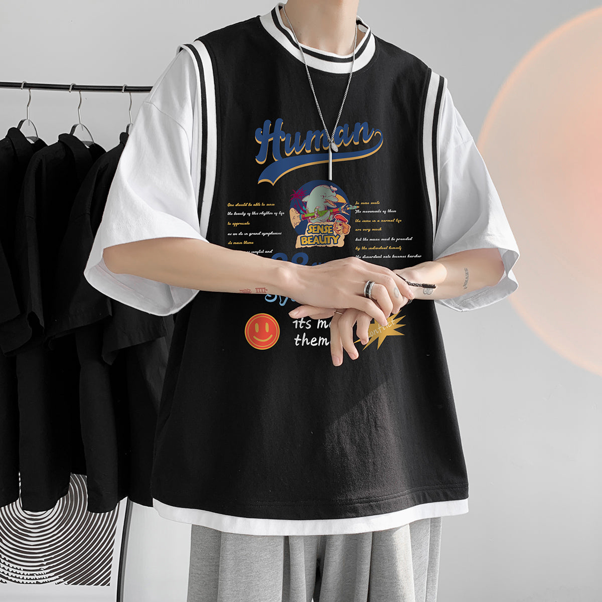 C&C SPLIT DIVISION HOOKE T-SHIRT