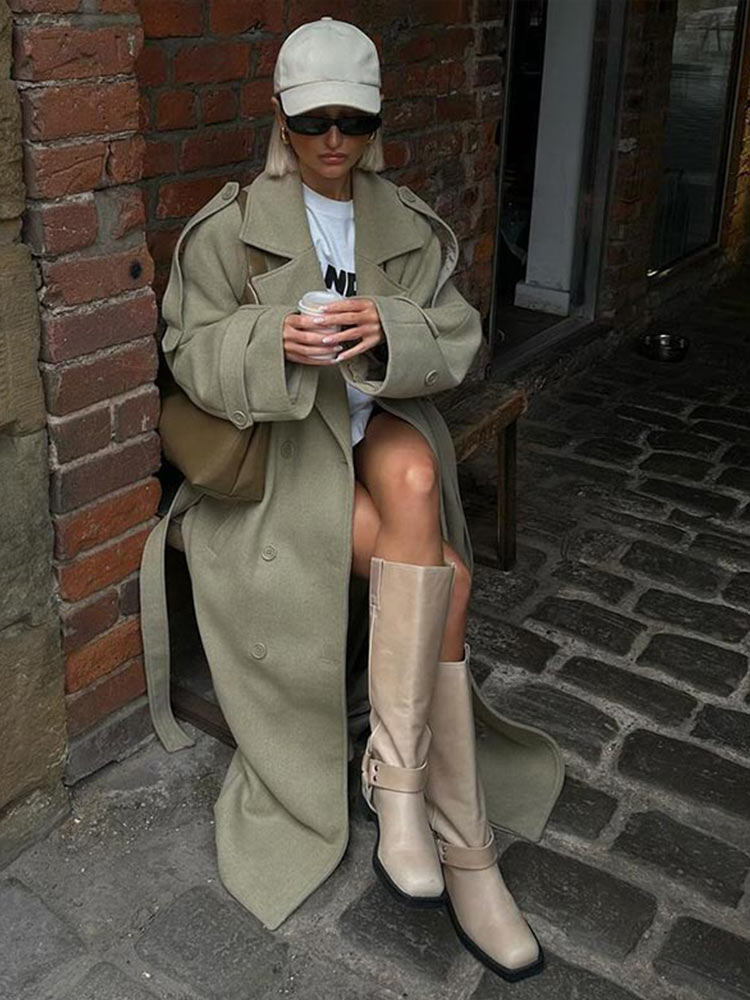 C&C AETHER OVERCOAT UZUN KOLLU PALTO