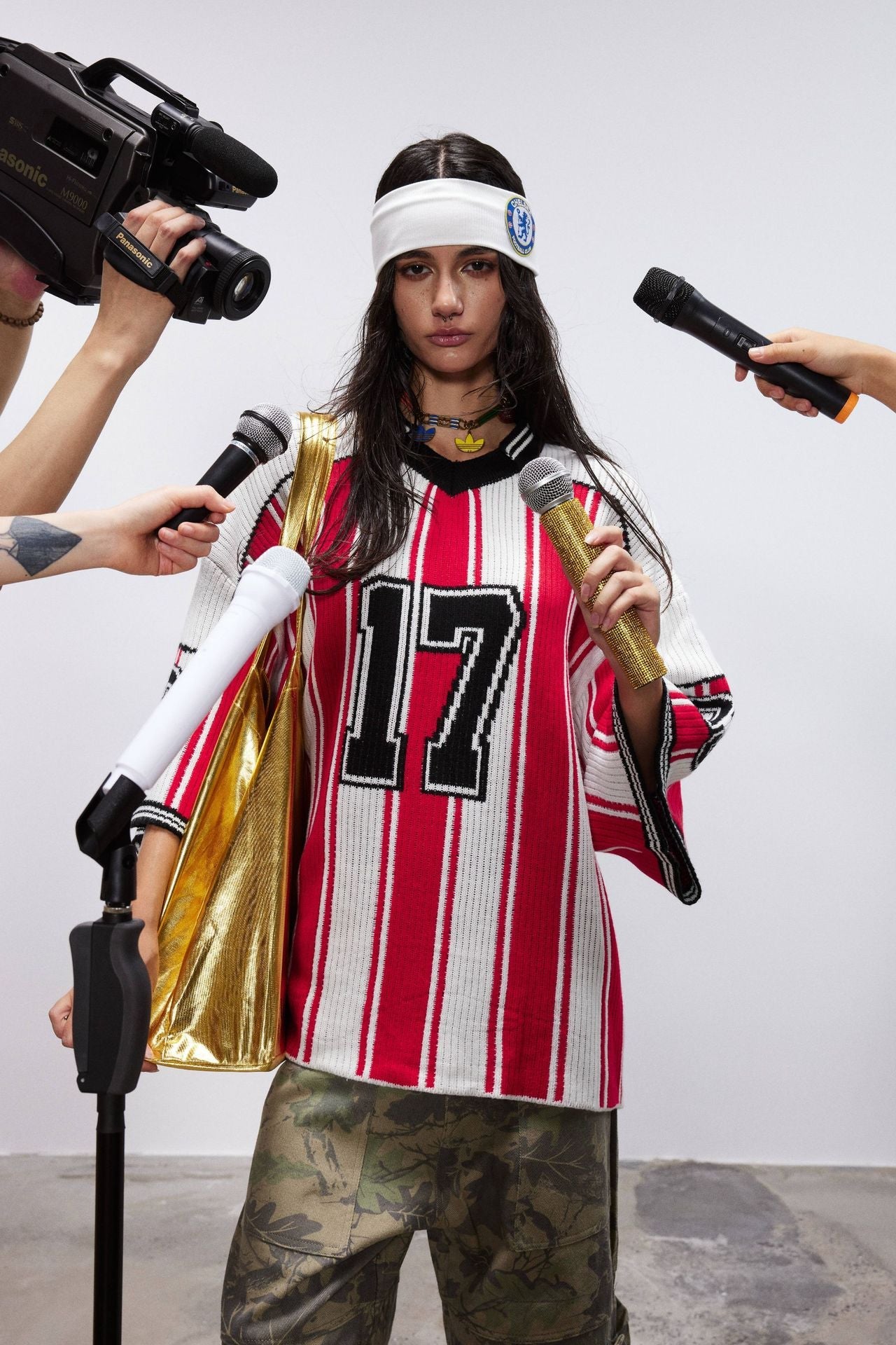 C&C Striped 17 Varsity T-Shirt