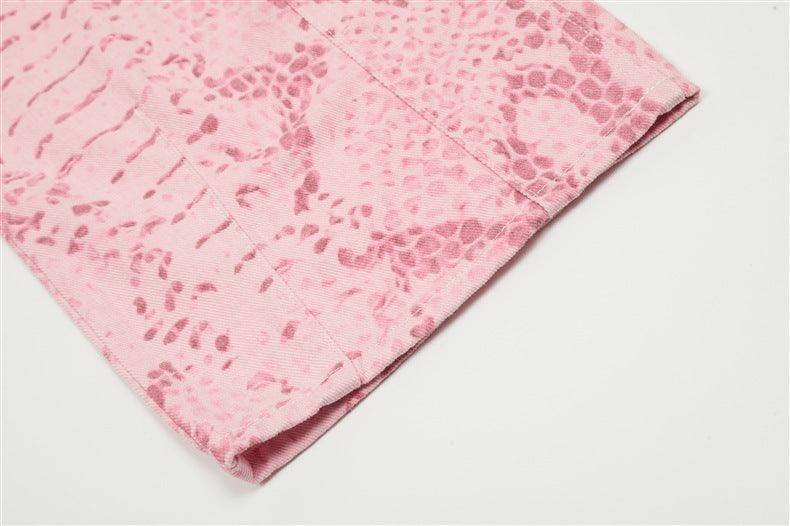 C&C PINK SNAKE PATTERN KADIN TULUM