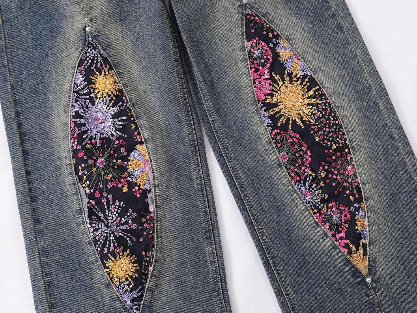 C&C GARDEN PATCHWORK LOOSE PANTOLON