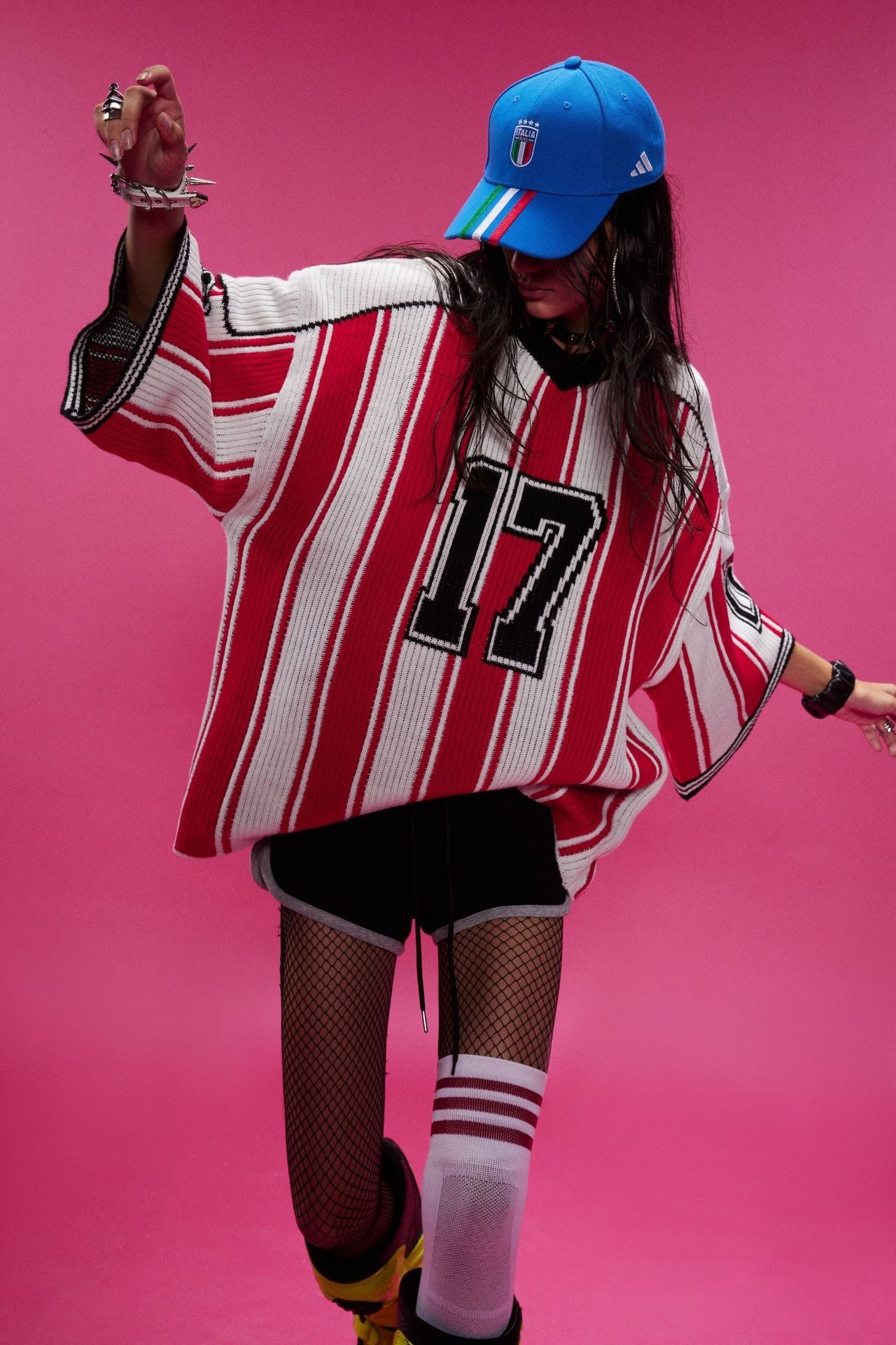 C&C Striped 17 Varsity T-Shirt