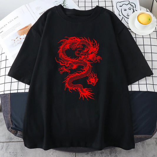 C&C RED DRAGON FASHION STREET ERKEK T-SHIRT