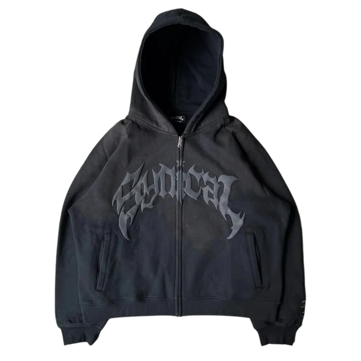 VINTAGE MEKTUP BASKILI HOODIE