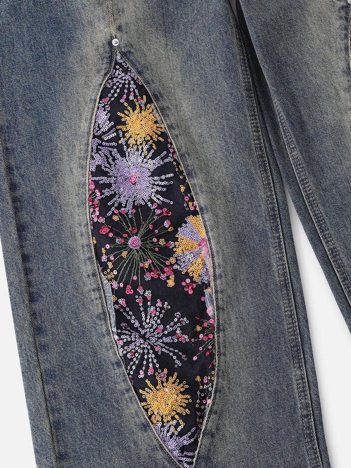 C&C GARDEN PATCHWORK LOOSE PANTOLON
