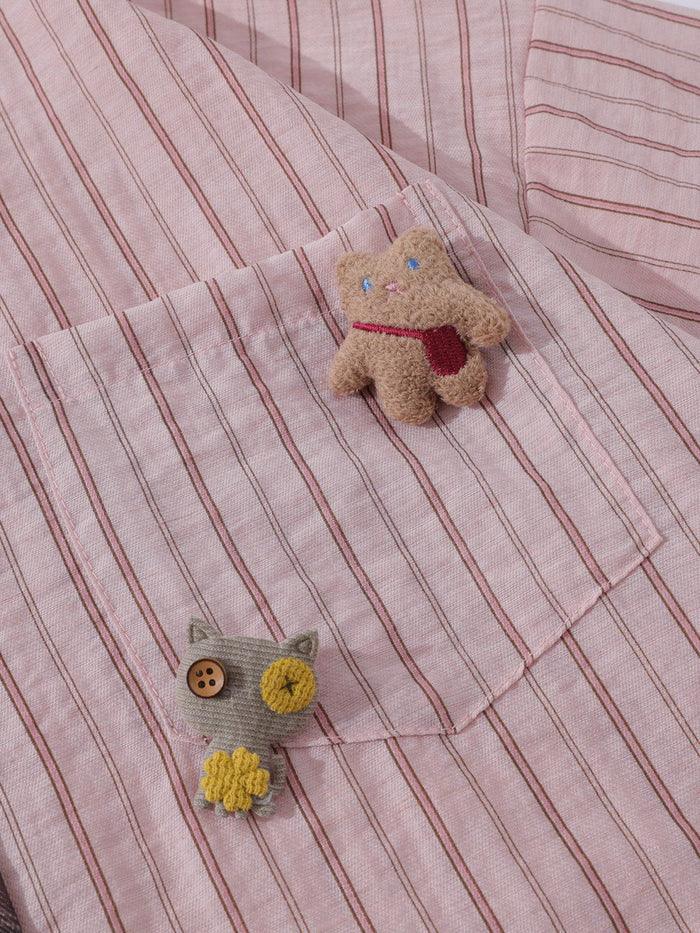 C&C CUTE PIN DOLL KISA KOLLU GÖMLEK
