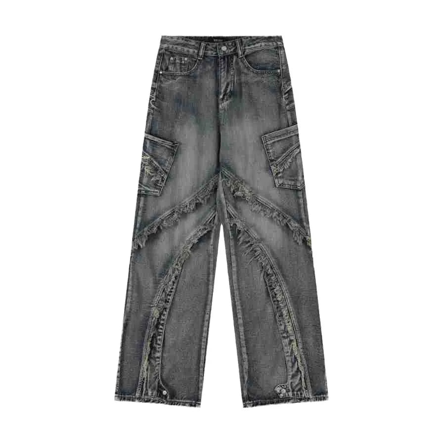 C&C WASHED YAN KESİMLİ BAGGY KADIN PANTOLON