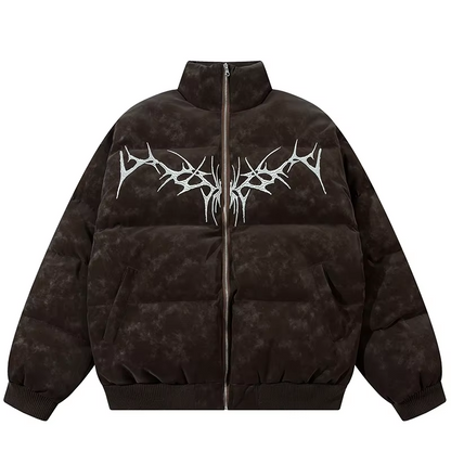 C&C TWISTED VINES PUFFER JACKET