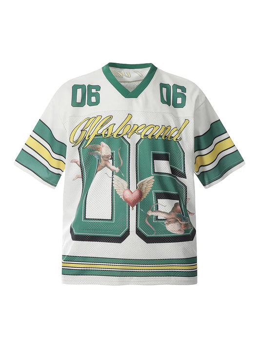 C&C Sports Jersey V-Neck T-Shirt