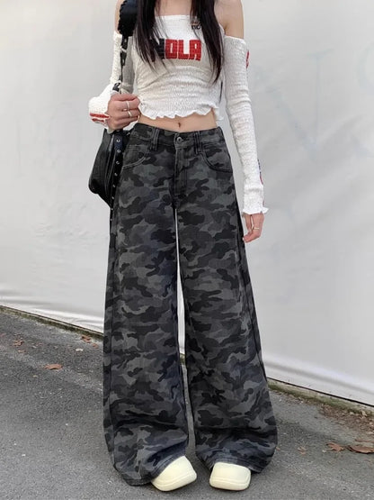 C&C CAMOUFLAGE HIGH WAIST PANTOLON