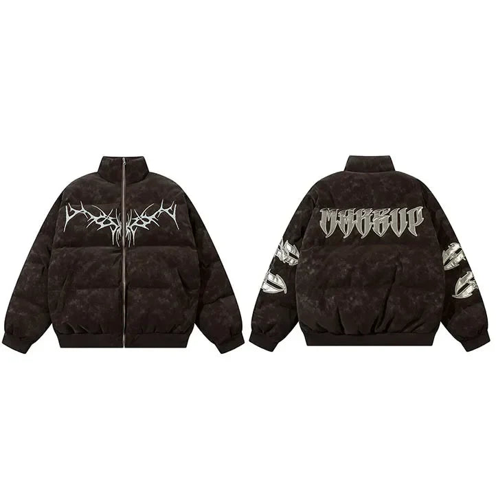 C&C TWISTED VINES PUFFER JACKET
