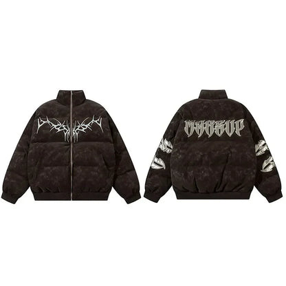 C&C TWISTED VINES PUFFER JACKET