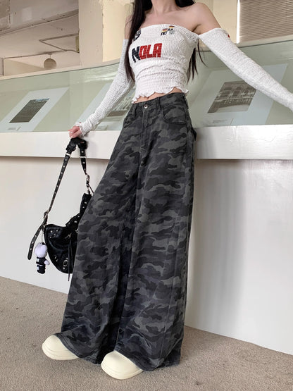 C&C CAMOUFLAGE HIGH WAIST PANTOLON