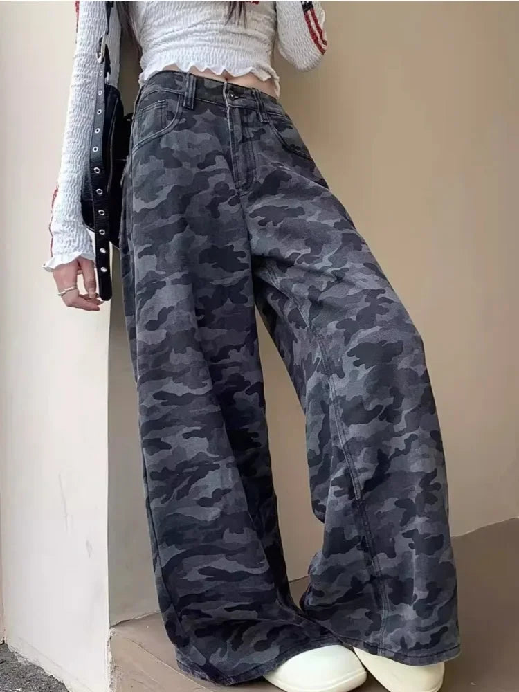 C&C CAMOUFLAGE HIGH WAIST PANTOLON