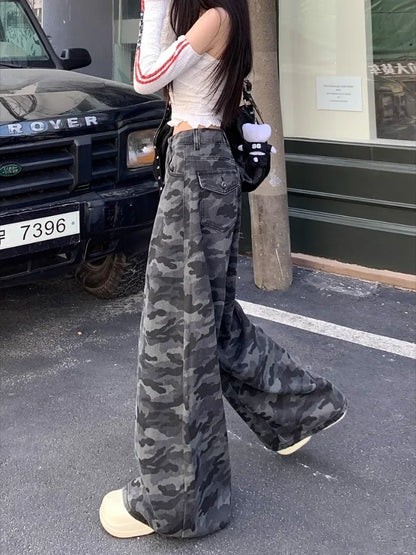 C&C CAMOUFLAGE HIGH WAIST PANTOLON