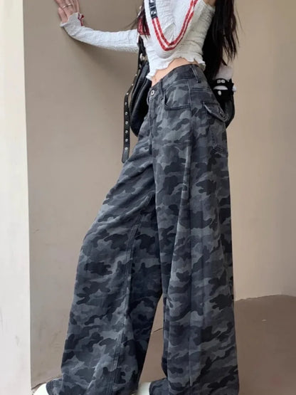 C&C CAMOUFLAGE HIGH WAIST PANTOLON