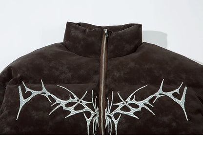 C&C TWISTED VINES PUFFER JACKET